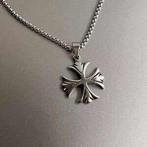 y2k 2000s vintage style heavy metal punk gothic emo cross pendant chain …